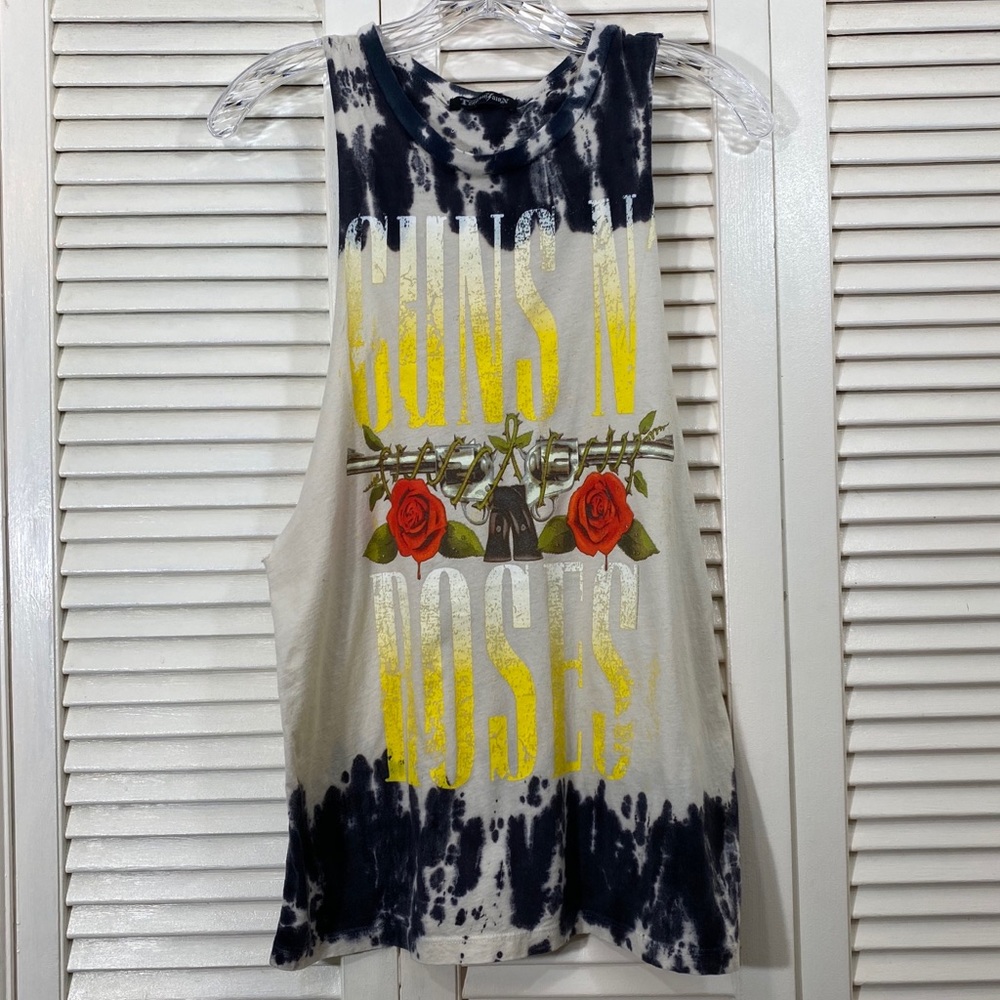 Transmission GUNS N ROSES Distressed Tie Dye Tank
